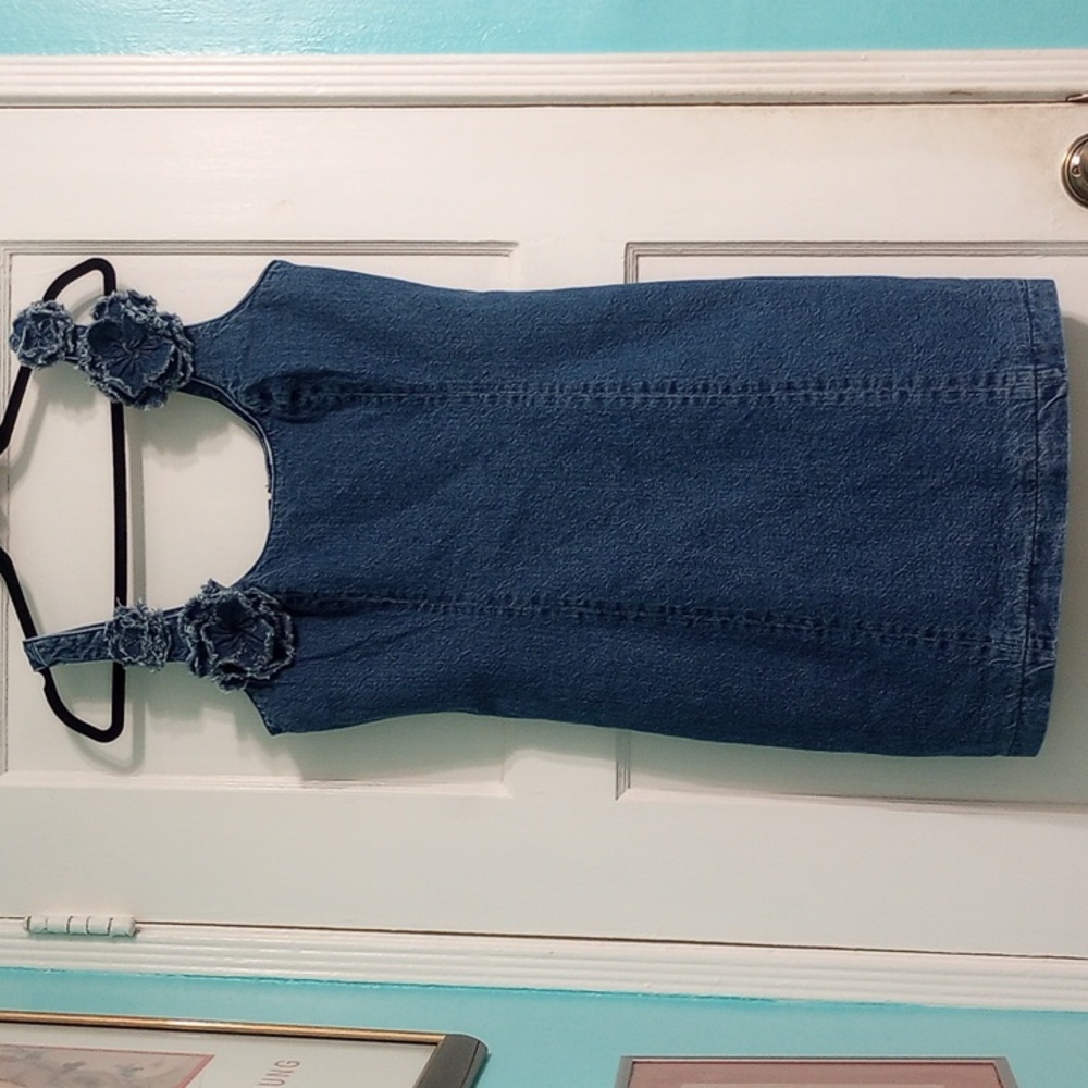 Avec Les Files Rosette Denim Dress - Picture 3 of 9